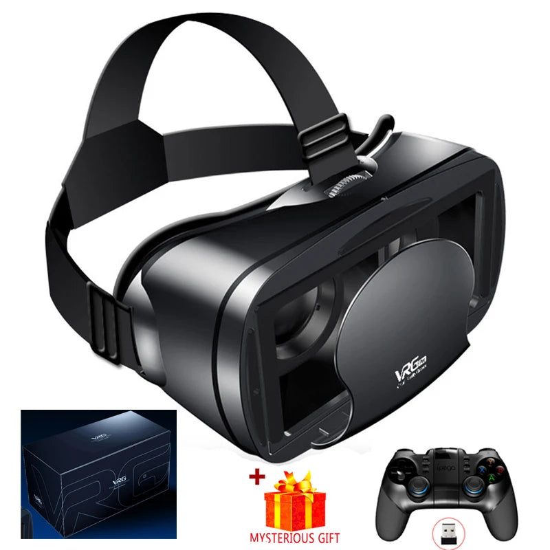 نظارات الواقع الافتراضي VRG Pro VR، أجهزة سماعات الواقع الافتراضي Viar 3D، نظارات خوذة، عدسات ذكية للهواتف الذكية مع وحدة تحكم