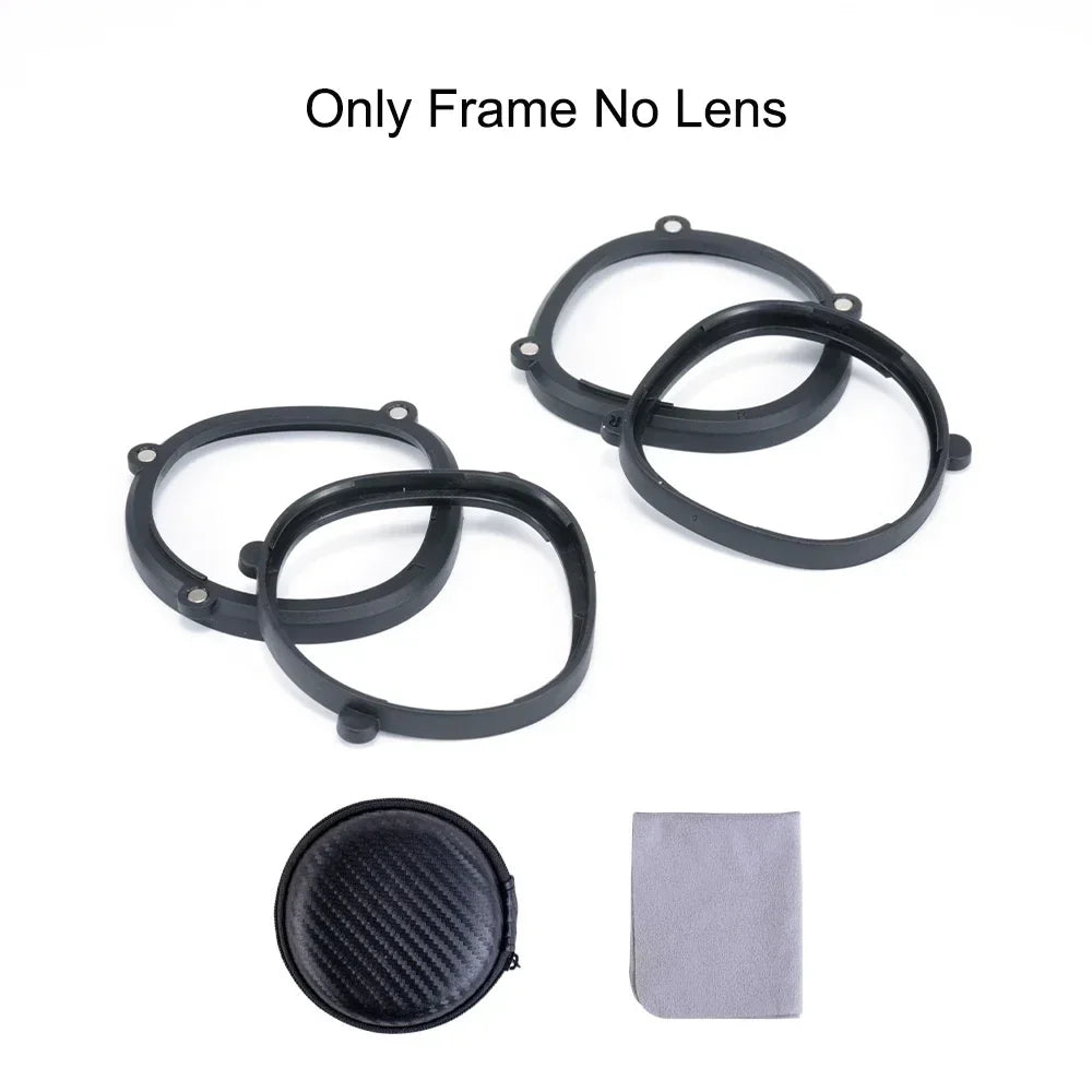 For Meta Quest 3S/Quest 2 Lens Myopia Anti Blue Light Magnetic Glasses Frame Quick Disassemble Inserts VR Prescription Lenses