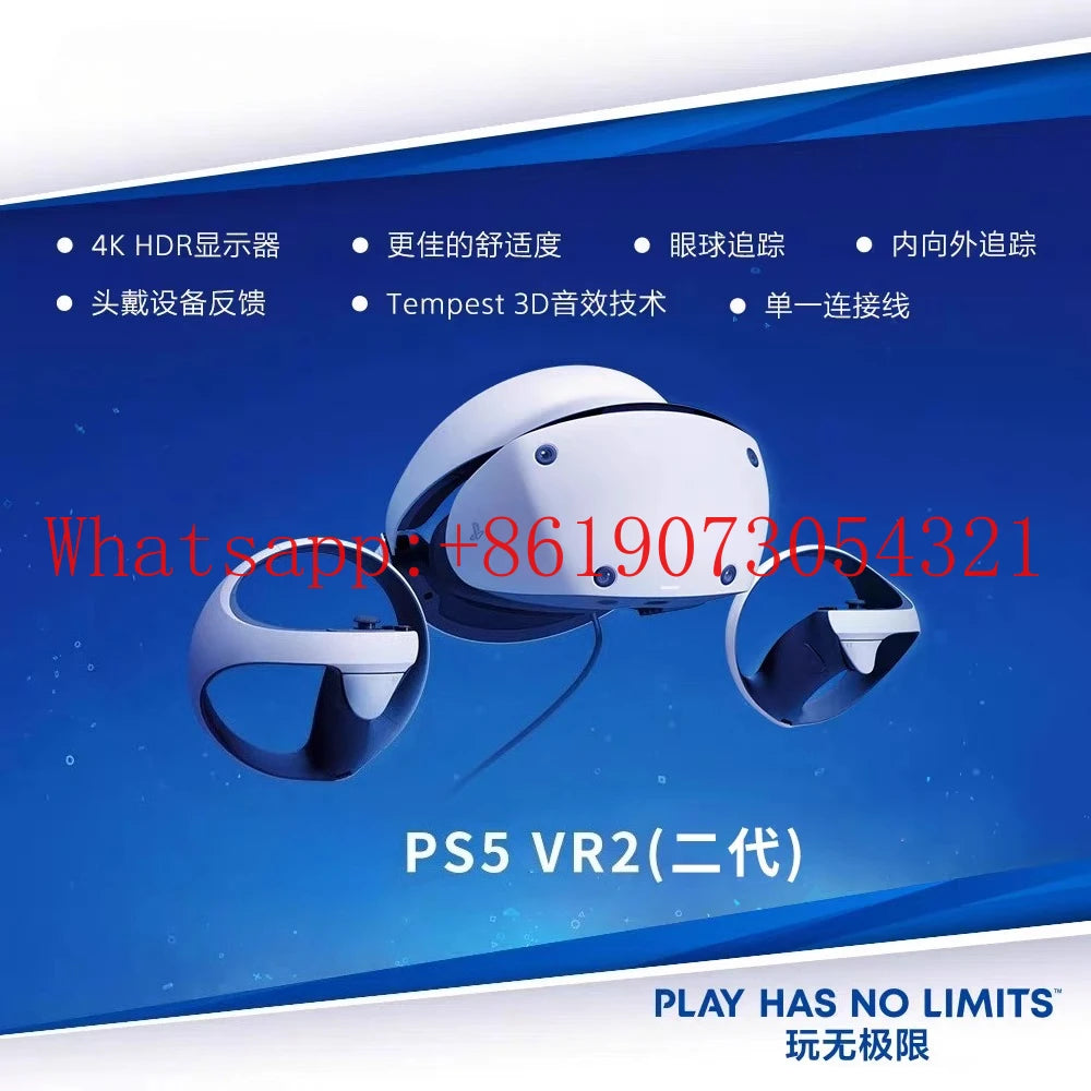 سماعة الواقع الافتراضي PlayStation VR2 PS5 VR، جهاز حسي جسدي مثبت على الرأس