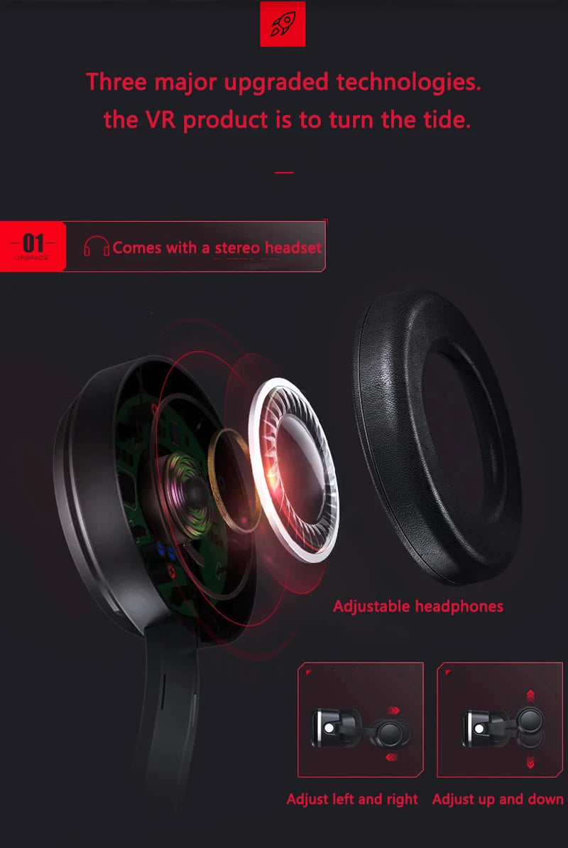 نظارات الواقع الافتراضي Shinecon Viar ثلاثية الأبعاد، سماعات رأس، خوذة، عدسات، نظارات ذكية للهواتف الذكية مع وحدات تحكم