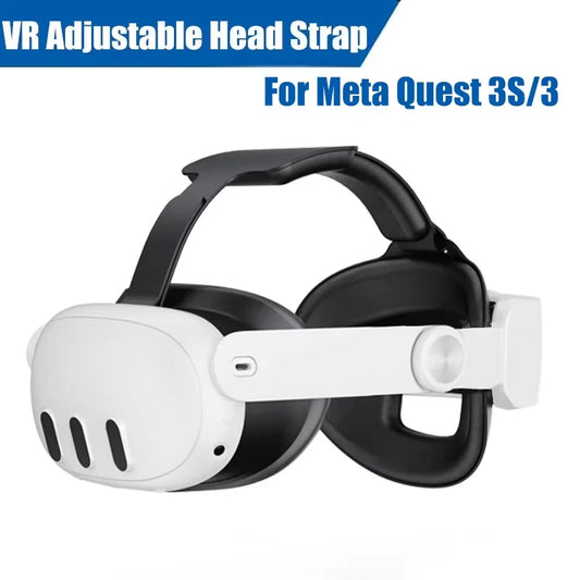 حزام رأس قابل للتعديل لـ Meta Quest 3S، وحزام رأس Elite، وحزام رأس بديل لـ Oculus Quest 3 VR Accessories