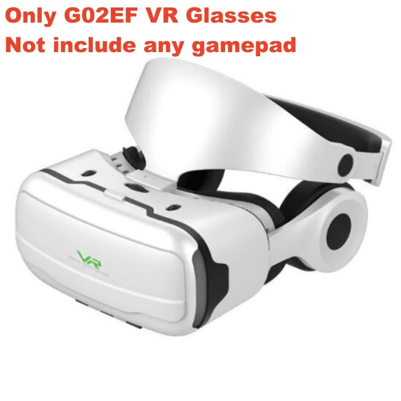 نظارات الواقع الافتراضي G02EF IMAX HD نظارات ثلاثية الأبعاد من Google Cardboard Box سماعة رأس ستيريو للواقع الافتراضي لهواتف IOS وAndroid، تدعم لوحة الألعاب