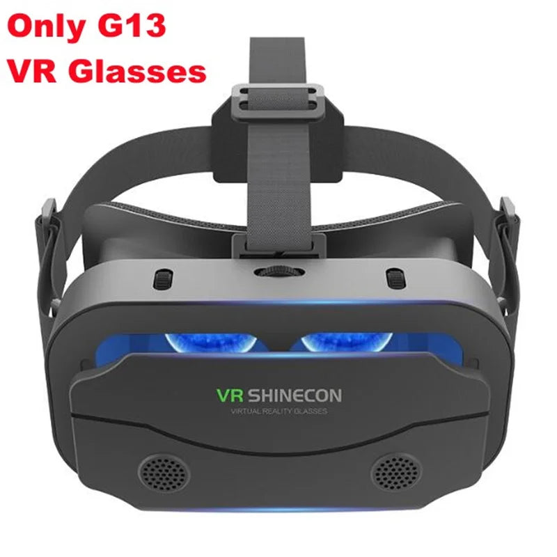 G13 IMAX Giant Screen Virtual Reality 3D Glasses Google Cardboard Box VR Helmet for 4.7-7" Phone,Support Game Controller Player