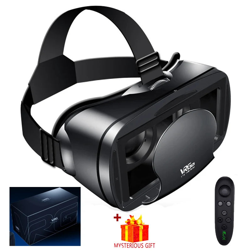 نظارات الواقع الافتراضي VRG Pro VR، أجهزة سماعات الواقع الافتراضي Viar 3D، نظارات خوذة، عدسات ذكية للهواتف الذكية مع وحدة تحكم