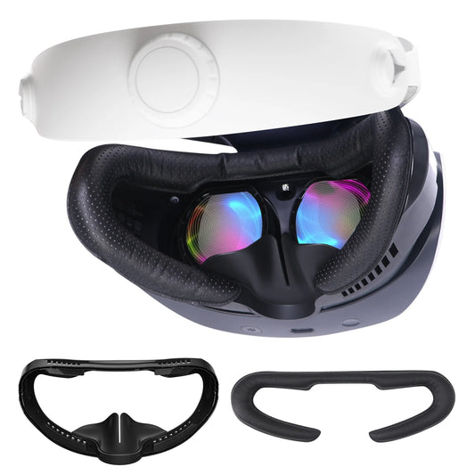 VR Face Pad for Playstation VR2, PSVR2 Fitness Facial Interface Cushion Pad Anti-fogging Sweat-proof Breathable Foam Cushion Set