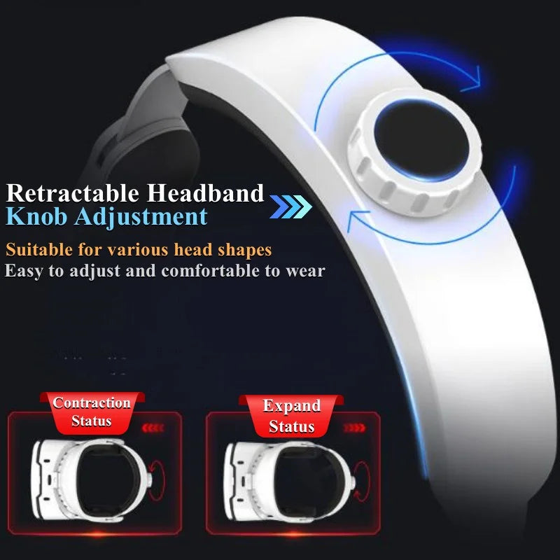 نظارات الواقع الافتراضي G02EF IMAX HD نظارات ثلاثية الأبعاد من Google Cardboard Box سماعة رأس ستيريو للواقع الافتراضي لهواتف IOS وAndroid، تدعم لوحة الألعاب