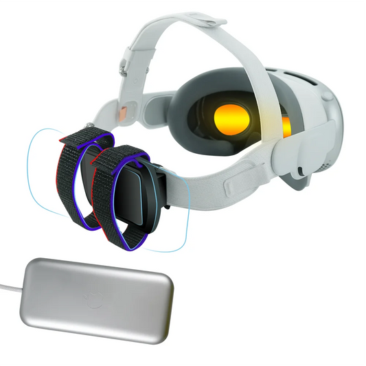 مناسب لحزام ربط بطارية Vision Pro خفيف الوزن ومريح، مواد صديقة للبيئة، مرن ومتين
