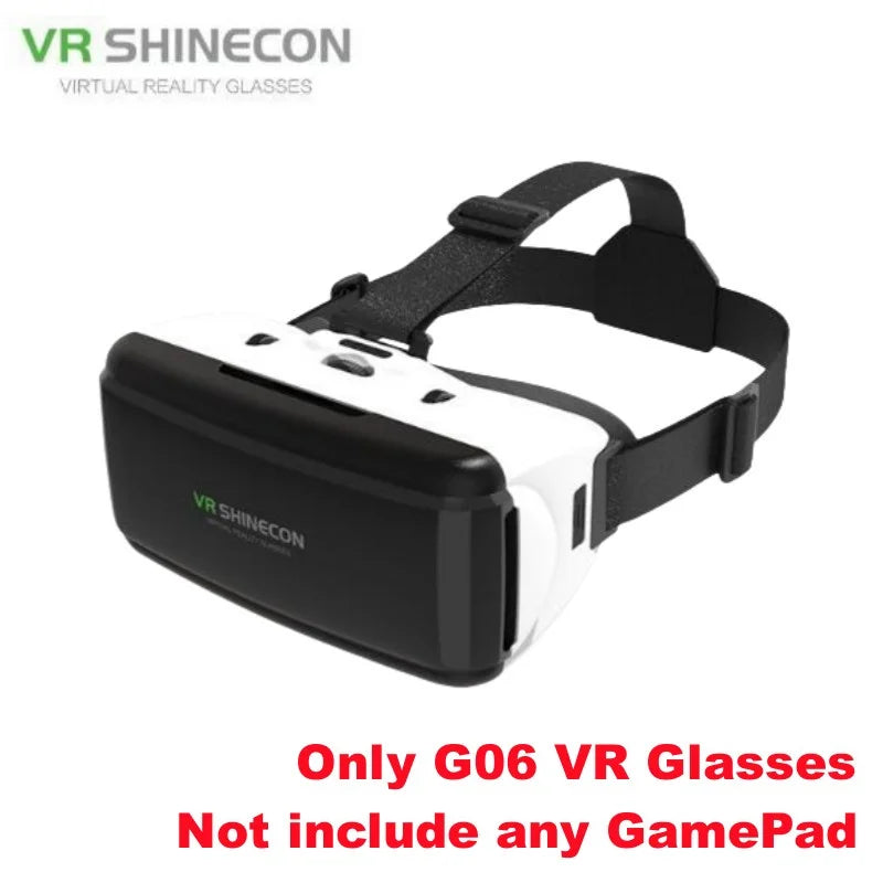 نظارات الواقع الافتراضي IMAX VR نظارات ثلاثية الأبعاد بشاشة ضخمة من Google Cardboard Box وخوذة الواقع الافتراضي للهواتف مقاس 4.5-6.53 بوصة، تدعم عصا التحكم في الألعاب
