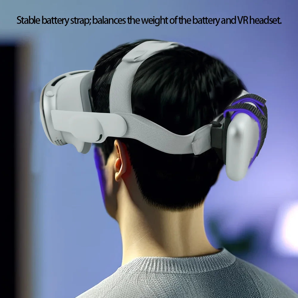 مناسب لحزام ربط بطارية Vision Pro خفيف الوزن ومريح، مواد صديقة للبيئة، مرن ومتين