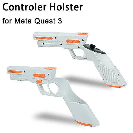 جراب تحكم لجهاز Quest 3 بمقبض لمس، مقبض تحكم مسدس، مقبض ألعاب FPS مُحسّن، ملحق الواقع الافتراضي Oculus Quest 3