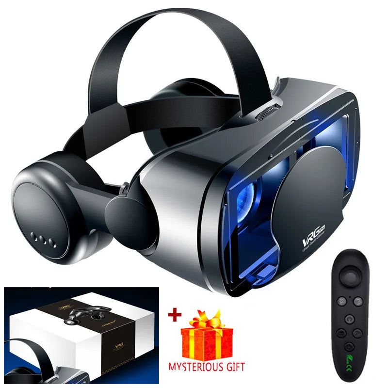 نظارات الواقع الافتراضي VRG Pro VR، أجهزة سماعات الواقع الافتراضي Viar 3D، نظارات خوذة، عدسات ذكية للهواتف الذكية مع وحدة تحكم
