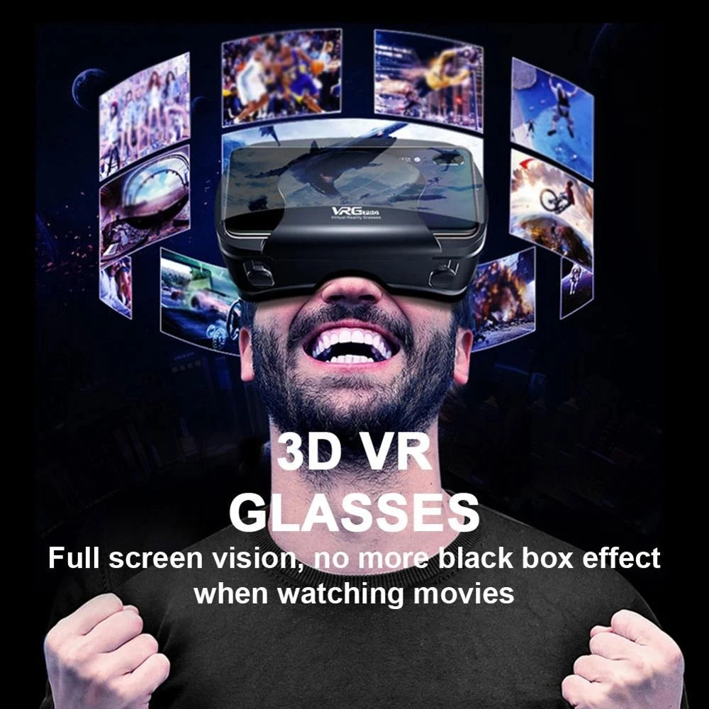 نظارات الواقع الافتراضي VRG Pro VR، أجهزة سماعات الواقع الافتراضي Viar 3D، نظارات خوذة، عدسات ذكية للهواتف الذكية مع وحدة تحكم