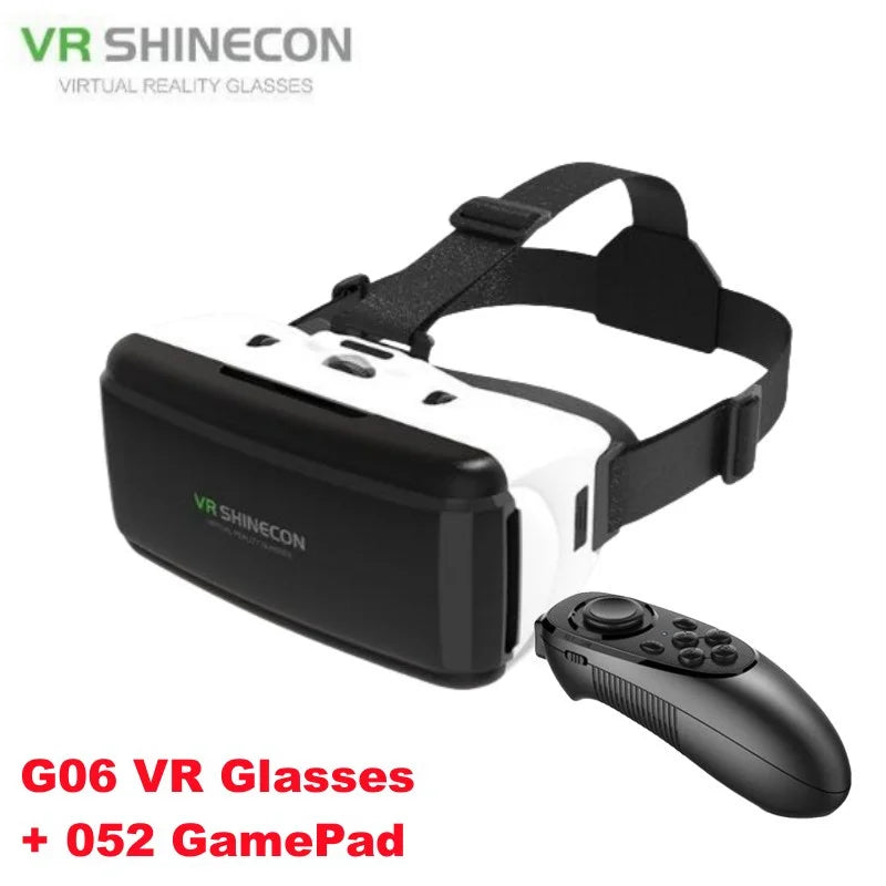 نظارات الواقع الافتراضي IMAX VR نظارات ثلاثية الأبعاد بشاشة ضخمة من Google Cardboard Box وخوذة الواقع الافتراضي للهواتف مقاس 4.5-6.53 بوصة، تدعم عصا التحكم في الألعاب