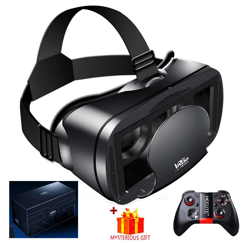 نظارات الواقع الافتراضي VRG Pro VR، أجهزة سماعات الواقع الافتراضي Viar 3D، نظارات خوذة، عدسات ذكية للهواتف الذكية مع وحدة تحكم